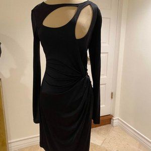 Laila Azhar‎ Black Silk Twist Dress